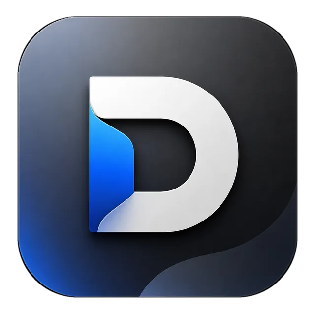 Ícone do DevFlow em branco e azul